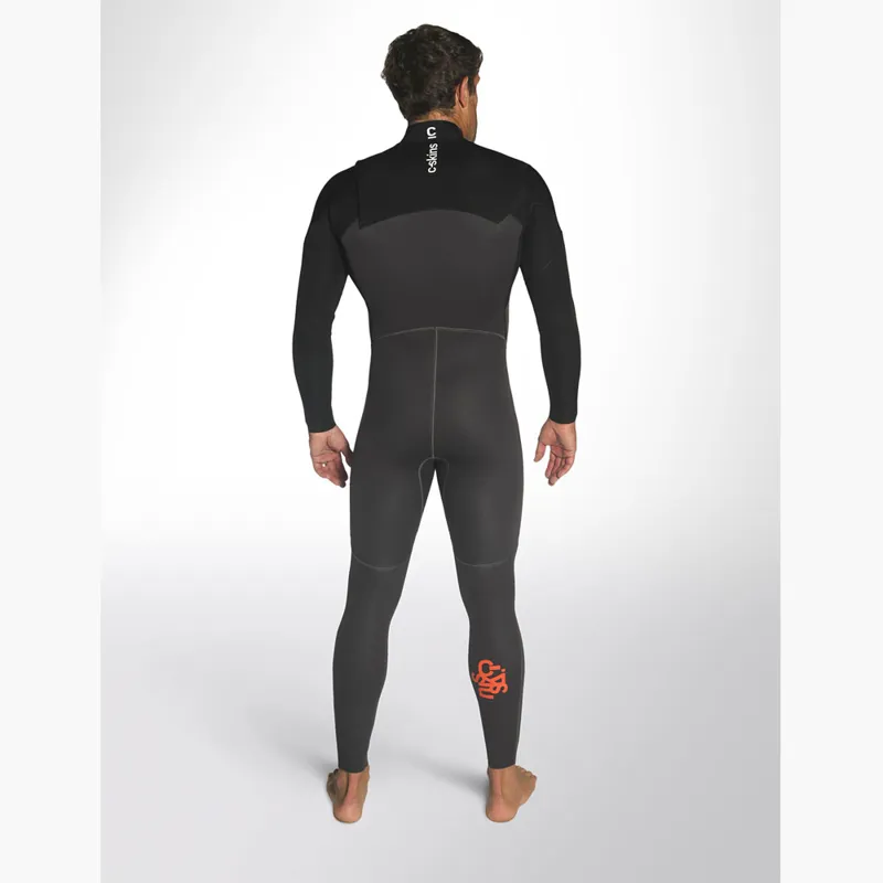 C-Skins Mens Legend 3/2 Chest Zip Wetsuit Black-2